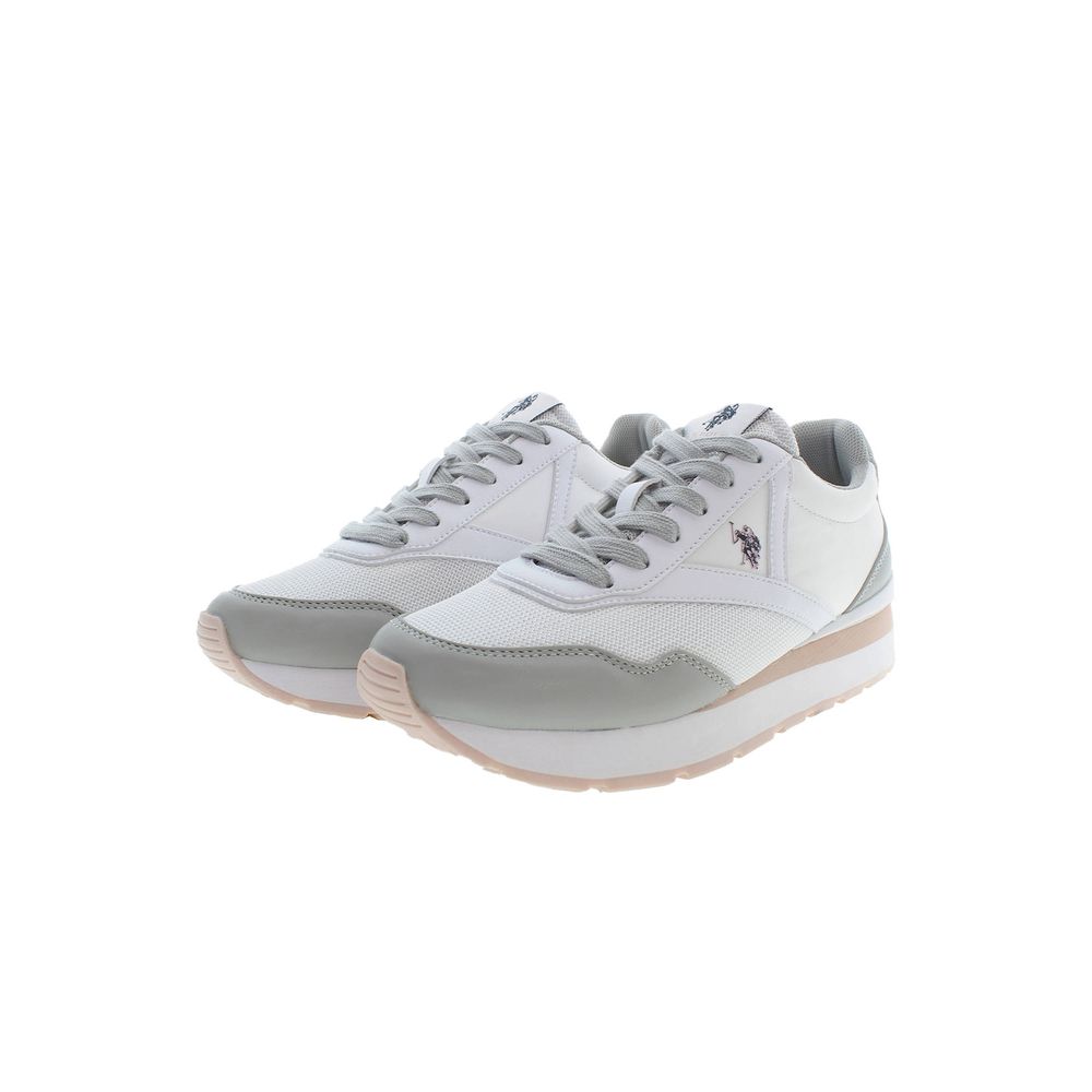 U.S. POLO ASSN. Weißer Polyester Damen Sneaker