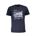 Load image into Gallery viewer, Cavalli Class T-Shirt aus blauer Baumwolle
