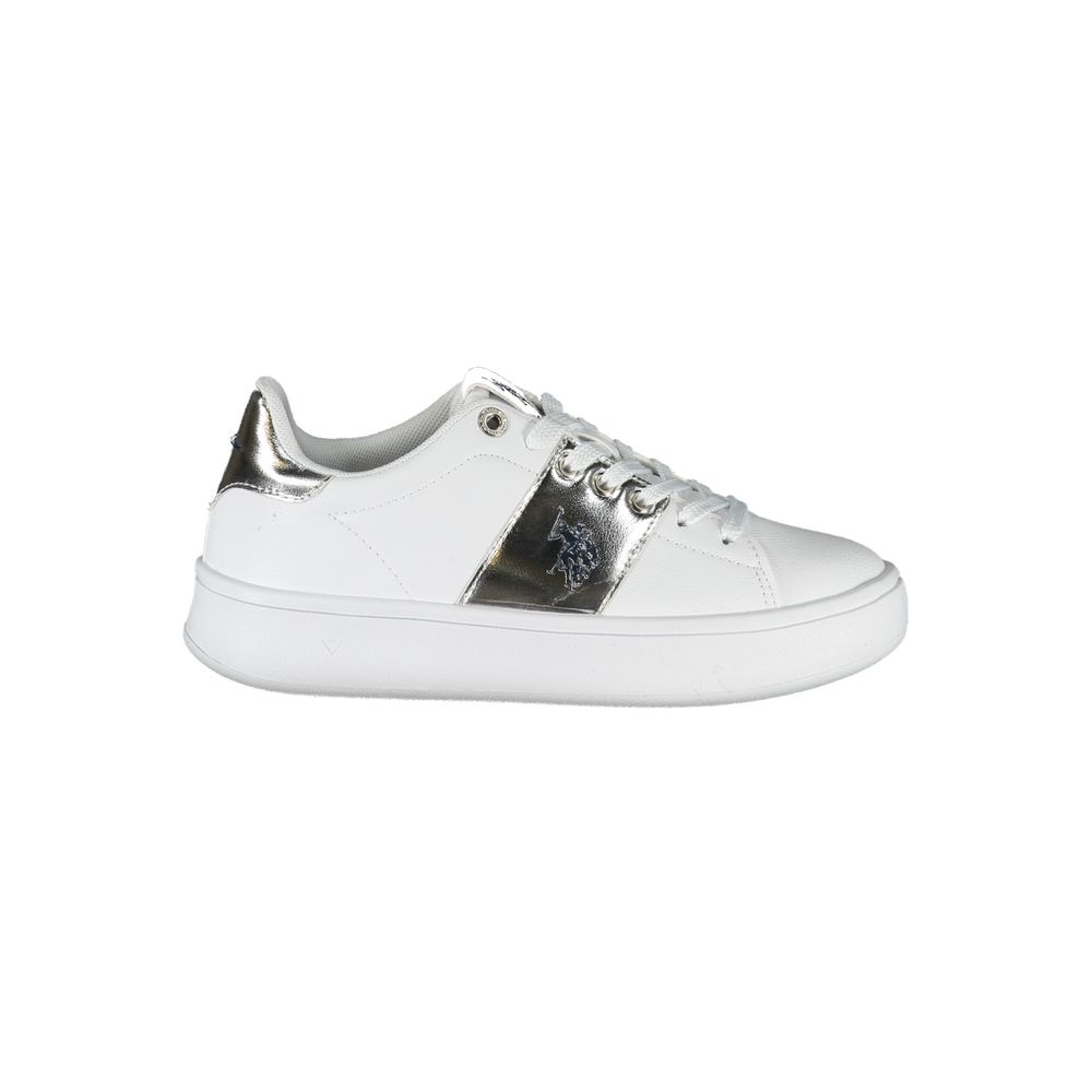 U.S. POLO ASSN. Weißes Polyethylen Damen Sneaker