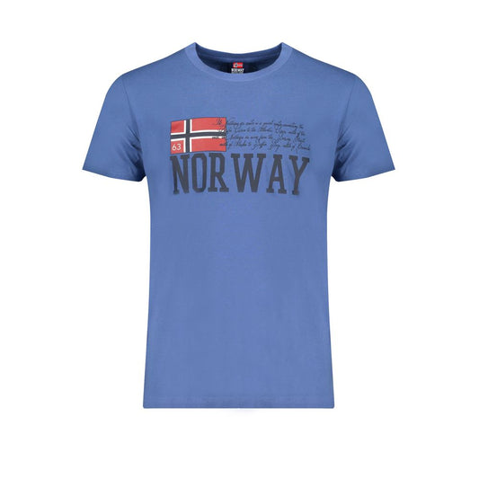 Norway 1963 T-Shirt aus blauer Baumwolle