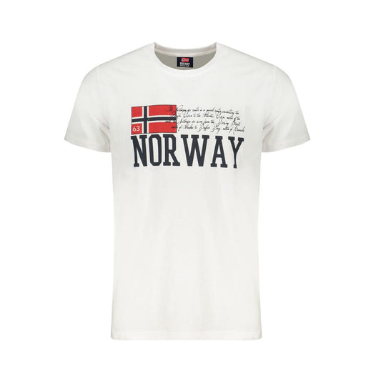 Norway 1963 T-Shirt aus weißer Baumwolle