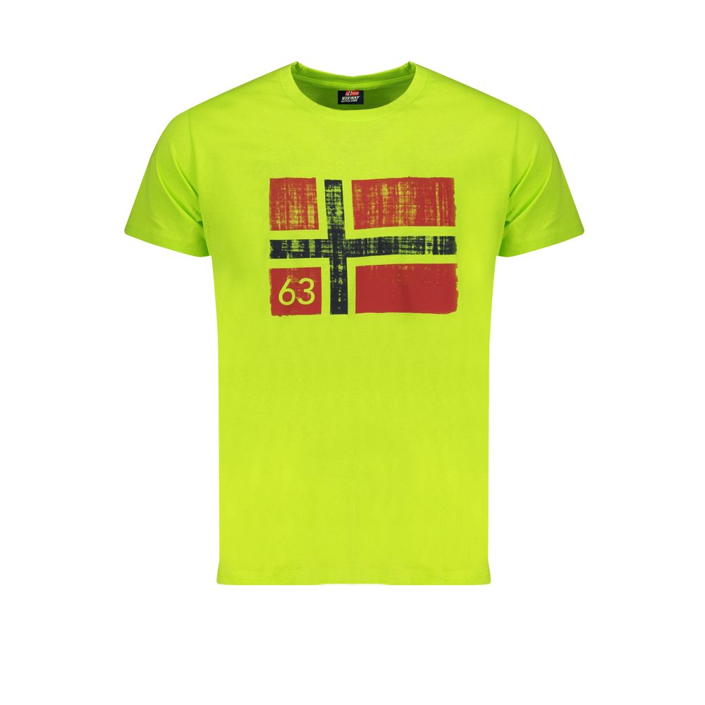 Norway 1963 T-Shirt aus grüner Baumwolle