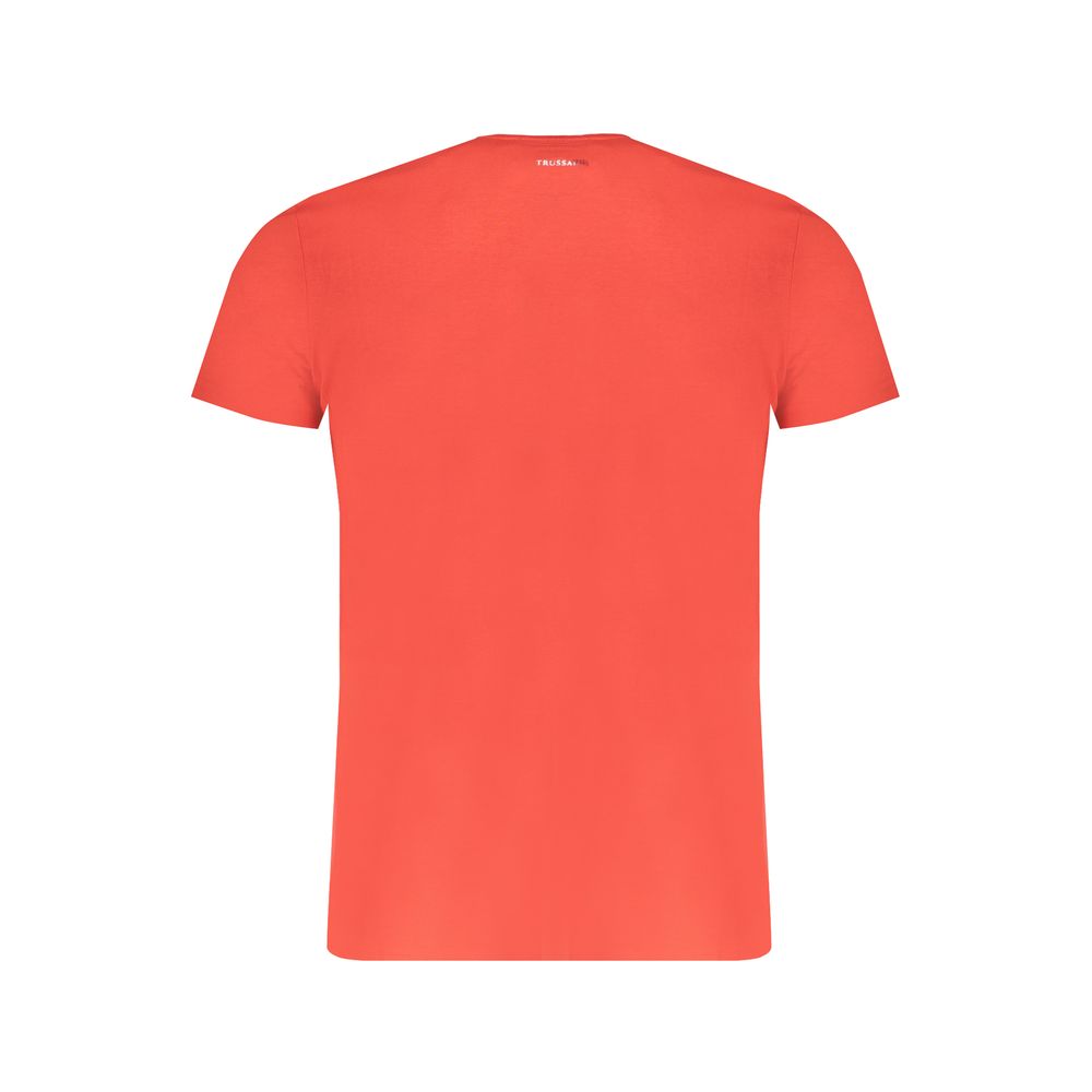 Trussardi T-Shirt aus roter Baumwolle