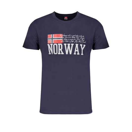 Norway 1963 T-Shirt aus blauer Baumwolle