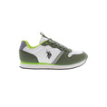 Load image into Gallery viewer, US POLO ASSN. Green lace-up sneakers with contrast details
