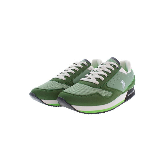 US POLO ASSN. Simple green sneakers with iconic logo accents