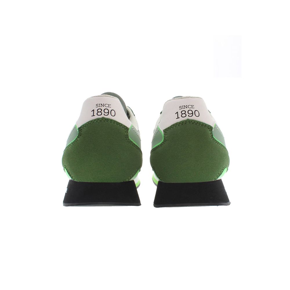 US POLO ASSN. Simple green sneakers with iconic logo accents