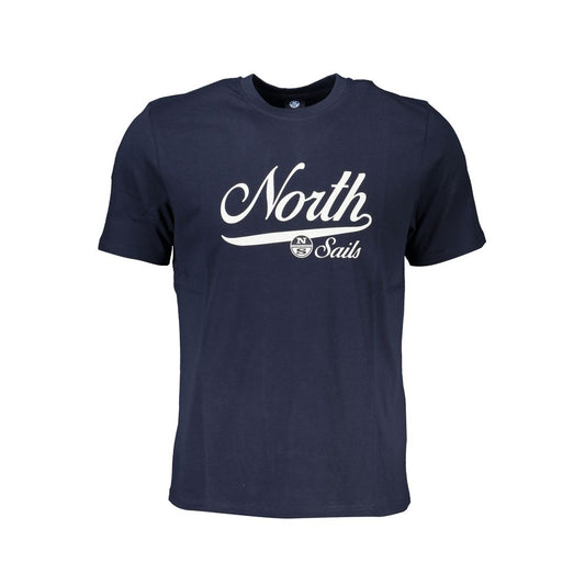 North Sails T-Shirt aus blauer Baumwolle