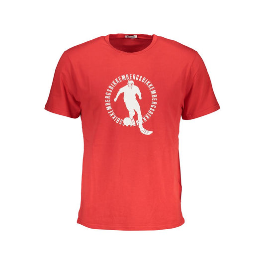 Bikkembergs T-Shirt aus roter Baumwolle