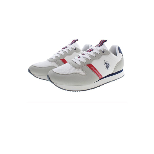 U.S. POLO ASSN. Weißer Polyester Herren Sneaker