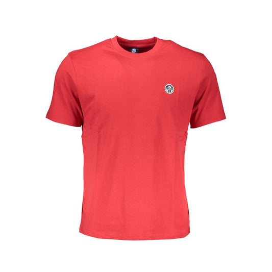 North Sails T-Shirt aus roter Baumwolle