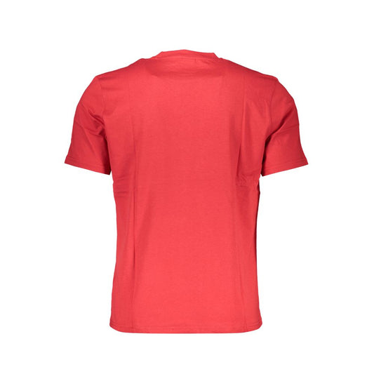 North Sails T-Shirt aus roter Baumwolle