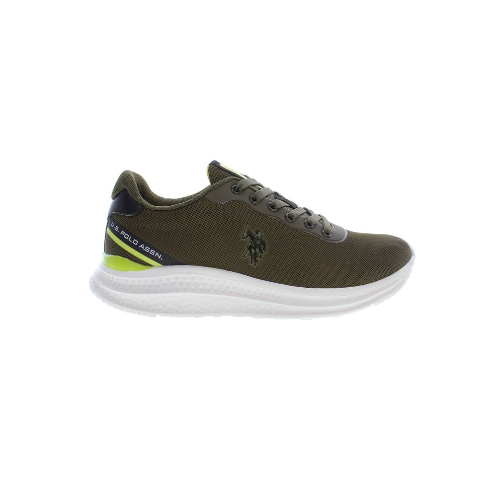 US POLO ASSN. Stylish green lace-up sneakers