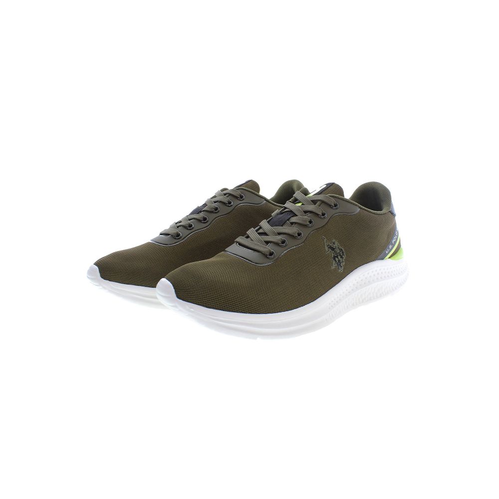 US POLO ASSN. Stylish green lace-up sneakers