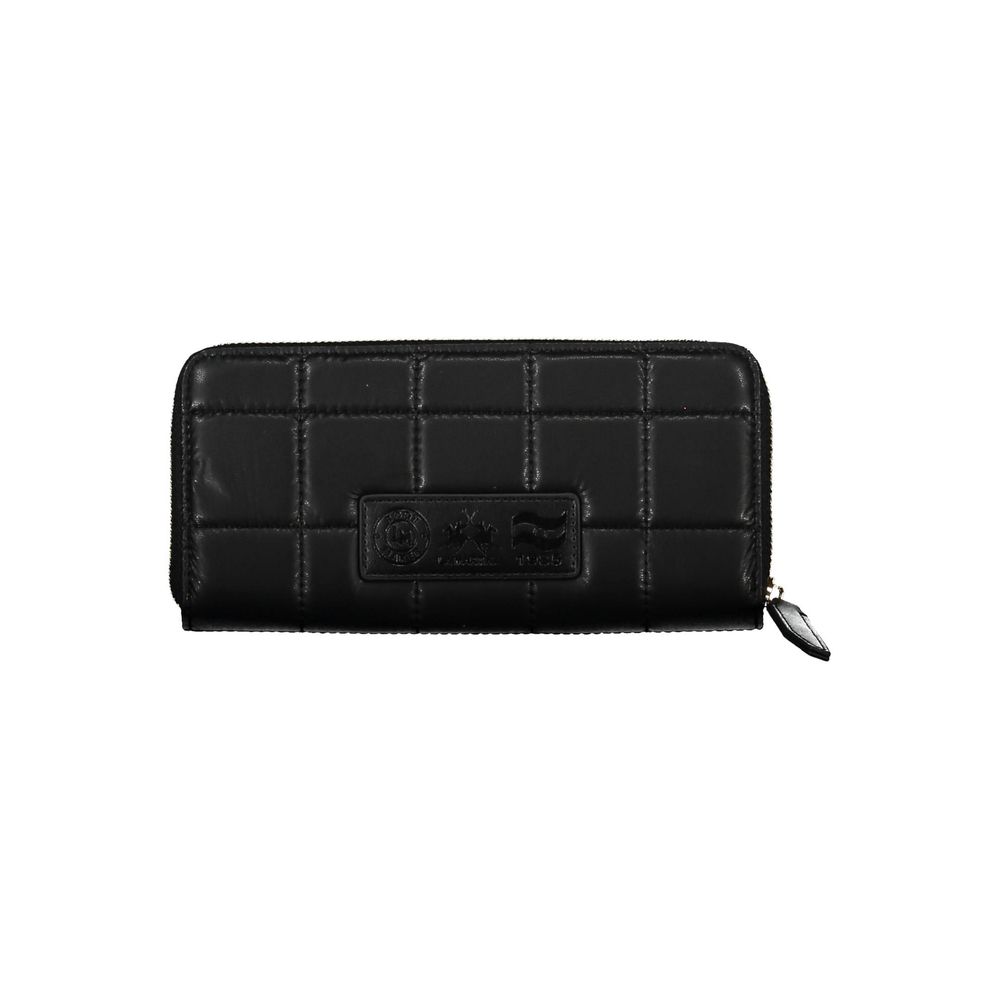 La Martina Elegant wallet in black polyurethane