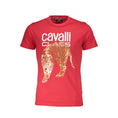 Load image into Gallery viewer, Cavalli Class T-Shirt aus roter Baumwolle
