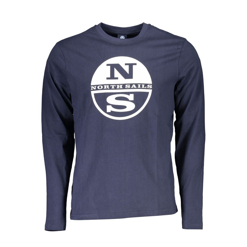 North Sails T-Shirt aus blauer Baumwolle