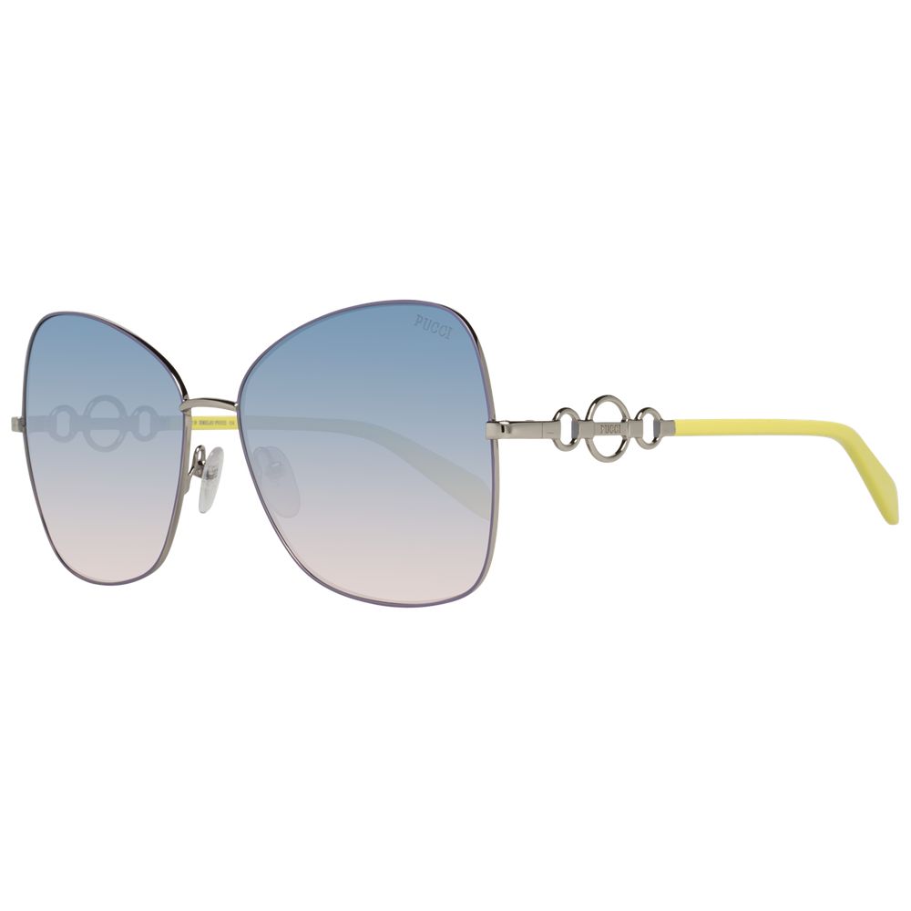 Emilio Pucci Silberne Frauen-Sonnenbrille