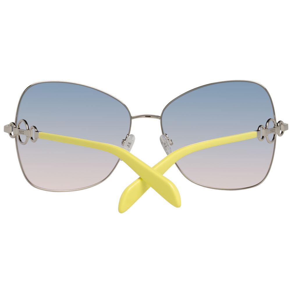 Emilio Pucci Silberne Frauen-Sonnenbrille