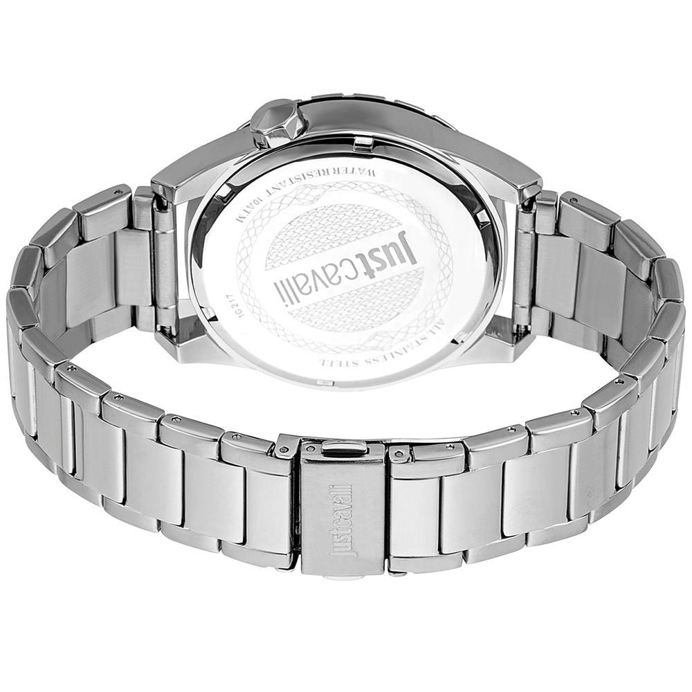 Just Cavalli Silberne Herrenuhr