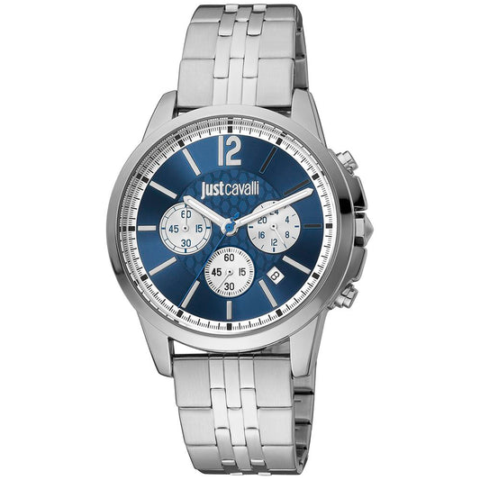 Just Cavalli Silberne Herrenuhr