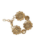 Bild in Galerie-Betrachter laden, Dolce & Gabbana Gold FIORI BLOOMING Florales Armband mit Barockkristallen
