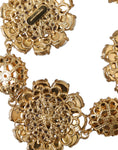 Bild in Galerie-Betrachter laden, Dolce & Gabbana Gold FIORI BLOOMING Florales Armband mit Barockkristallen
