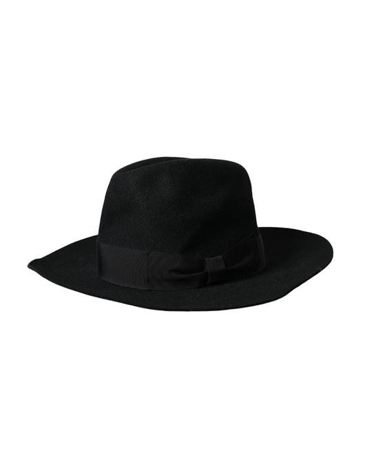 Dolce & Gabbana Schwarzer Kaninchen Fedora Trilby Frauen Hut