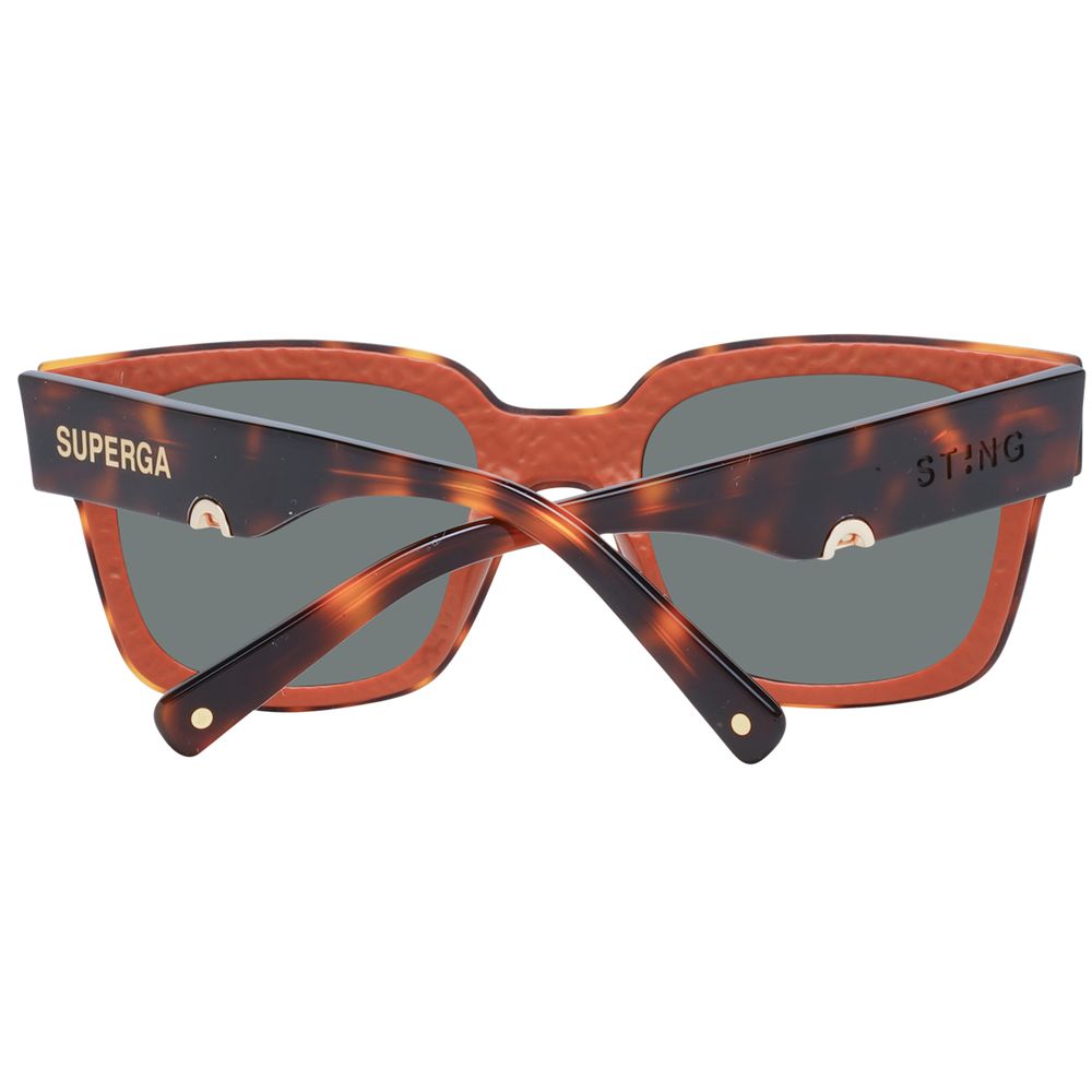 Sting Braune Unisex-Sonnenbrille