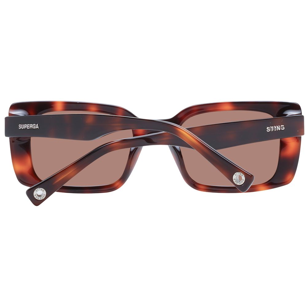 Sting Braune Unisex-Sonnenbrille