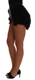 Load image into Gallery viewer, Dolce & Gabbana Exquisite mini shorts in black mink fur
