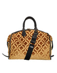 Load image into Gallery viewer, Dolce & Gabbana Beige Samt Top Handle Duffle Umhängetasche Frauen
