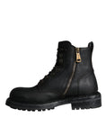 Load image into Gallery viewer, Dolce & Gabbana Schwarze Schnürstiefel Mid Calf Stiefel Männer Schuhe
