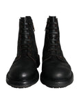 Load image into Gallery viewer, Dolce & Gabbana Schwarze Schnürstiefel Mid Calf Stiefel Männer Schuhe
