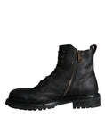 Load image into Gallery viewer, Dolce & Gabbana Schwarze Schnürstiefel Mid Calf Stiefel Männer Schuhe
