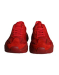 Load image into Gallery viewer, Dolce & Gabbana Rote Leder Daymaster Low Top Sneakers Schuhe
