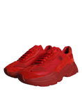 Load image into Gallery viewer, Dolce & Gabbana Rote Leder Daymaster Low Top Sneakers Schuhe
