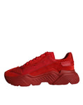 Load image into Gallery viewer, Dolce & Gabbana Rote Leder Daymaster Low Top Sneakers Schuhe
