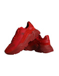 Load image into Gallery viewer, Dolce & Gabbana Rote Leder Daymaster Low Top Sneakers Schuhe
