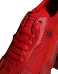 Load image into Gallery viewer, Dolce & Gabbana Rote Leder Daymaster Low Top Sneakers Schuhe
