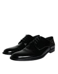 Load image into Gallery viewer, Dolce & Gabbana Schwarzes Kalbsleder Derby Herren Anzugschuhe
