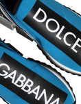 Bild in Galerie-Betrachter laden, Dolce & Gabbana Blau Logo Low Top Sorrento Männer Turnschuhe Schuhe
