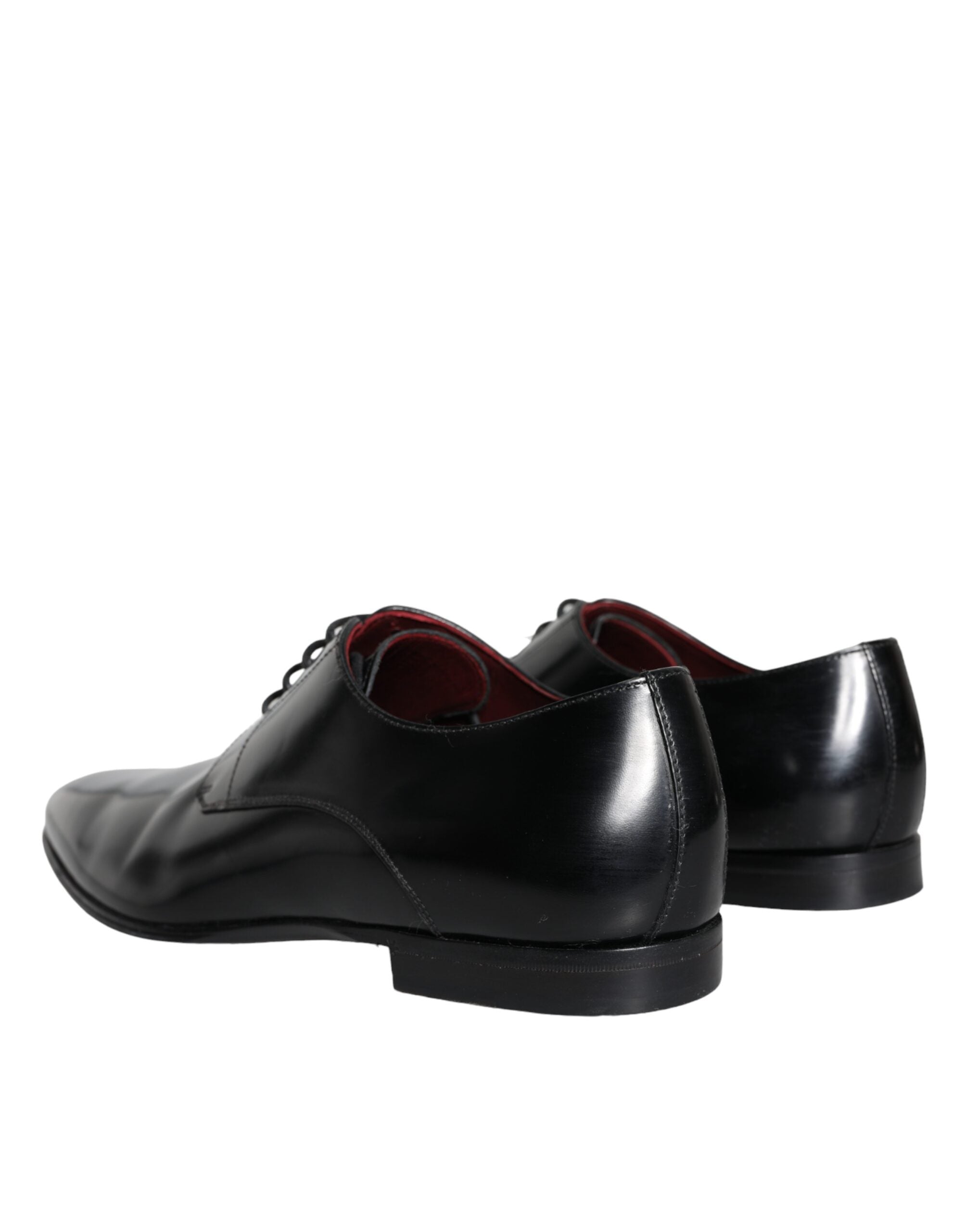 Dolce & Gabbana Schwarz Leder Derby Formal Kleid Männer Schuhe