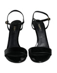 Load image into Gallery viewer, Dolce & Gabbana Schwarz KEIRA Leder Heels Sandalen Schuhe
