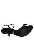 Load image into Gallery viewer, Dolce & Gabbana Schwarz KEIRA Leder Heels Sandalen Schuhe
