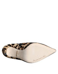 Load image into Gallery viewer, Dolce & Gabbana Braun Leopard Kalb Pelz Heels Stiefeletten Schuhe
