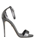 Load image into Gallery viewer, Dolce & Gabbana Silber KEIRA Heels Riemchensandalen Schuhe
