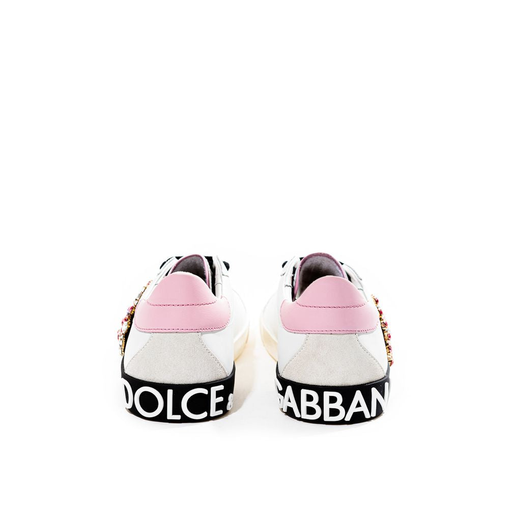 Dolce & Gabbana Weißes Leder Sneaker