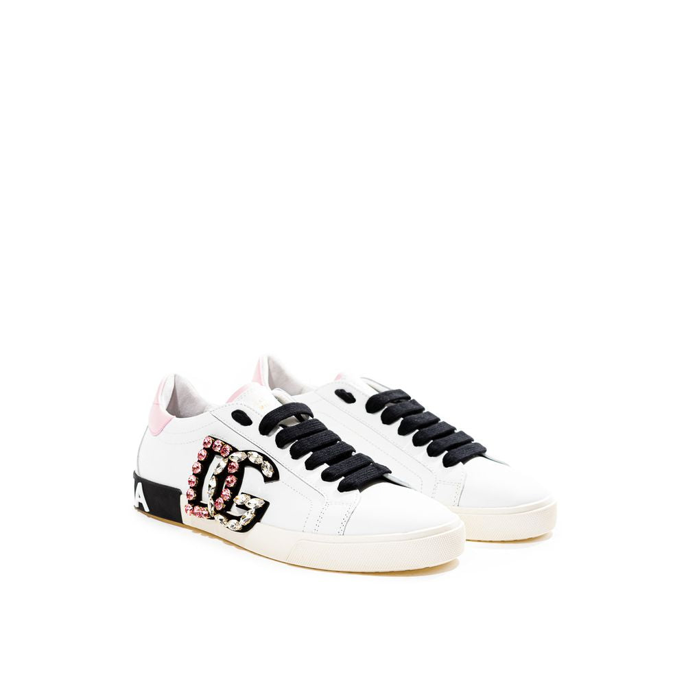 Dolce & Gabbana Weißes Leder Sneaker