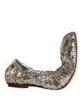 Bild in Galerie-Betrachter laden, Dolce & Gabbana Silver Patent Leather Scrunch Ballet Flats Shoes
